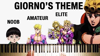 4 Levels of Giornos Theme Shiobana to Mafia Boss [upl. by Eri]