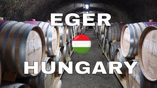 Tasting Hungarian Wine in Eger Hungary [upl. by Aicssej]