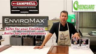 Formaldehyde Free Wood Finish Lacquer EnviroMax [upl. by Anomahs]