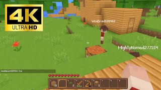 CubeRealmio Gameplay  Free Minecraft  4K 60FPS  2024 [upl. by Grayce]