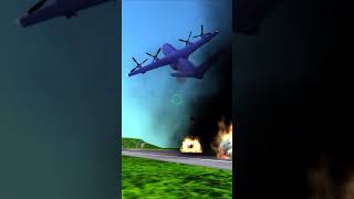 Crashing Plane into Fuel Truck  turbopropflightsimulator flightsimulator shorts [upl. by Hakon]