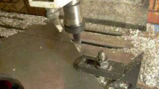 DIY CNC Mill Trochoidal cutting 7075 Aluminium billet [upl. by Yentiw]