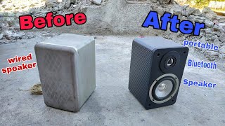 Old speaker to portable Bluetooth speaker [upl. by Wistrup]