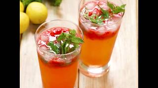 Easy way to make Strawberry Mojito [upl. by Glenden]