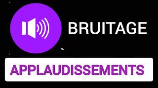 Bruitage dapplaudissements [upl. by Chema]