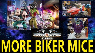 NACELLE BIKER MICE WAVE 3ISH OF FIGURES REVEALED KARBUNKLE FRED GREASE PIT AND CARBINE [upl. by Eanad]