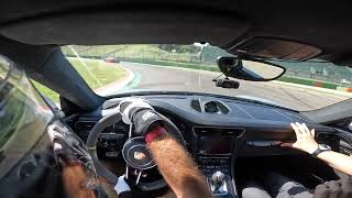 Porsche GT3 RS 525CV circuito Imola peccato solo non poterla sfruttare davvero [upl. by Yenahteb135]