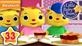 Drei kleine Kätzchen  Teil 2  Und noch viele weitere Kinderlieder  von LittleBabyBum [upl. by Hafinah]