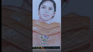 Making colour sketch viralvideo artist drawing art punjabisongsketch [upl. by Arreik]