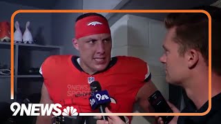 Garett Bolles speaks after Broncos win over Tampa Bay [upl. by Sadoc922]