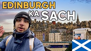 Indians 1st day in Scotland 🏴󠁧󠁢󠁳󠁣󠁴󠁿  Edinburgh the city of mysteries  UK🇬🇧 Travel Hindi [upl. by Atews]