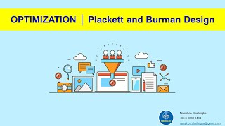 OPTIMIZATION  Plackett and Burman Design  21 November 2018 [upl. by Hsotnas774]