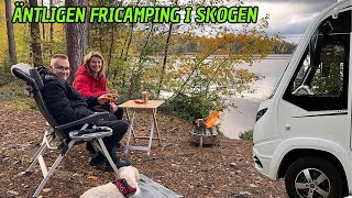 Fricamping i skogen med husbilen och glögg  varahusbilsresorse [upl. by Eiddal916]