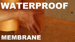 How to Install a Waterproofing Membrane in a Tile Shower [upl. by Allekram893]