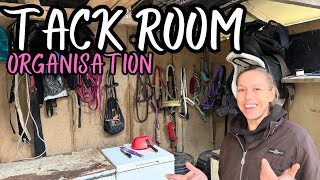 TACK ROOM ORGANISATION  AUTUMN STABLE YARD RESET [upl. by Ahcirt]