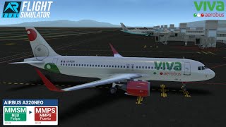 Real Flight SimulatorViva A320NEO  Felipe Ángeles Airport MMSM  Puerto Escondido Airport MMPS [upl. by Roydd]