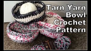 Tarn Yarn Bowl Crochet Pattern [upl. by Reteip]