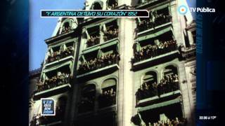 Archivo histórico  Filmaciones de los funerales de Evita 1952 1 de 2 [upl. by Etnauj]