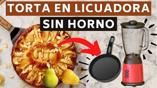 TORTA en LICUADORA de Peras 🍐 LICUADA y SIN HORNO al Sartén  FÁCIL y en 5 minutos 🔥 [upl. by Zalea33]