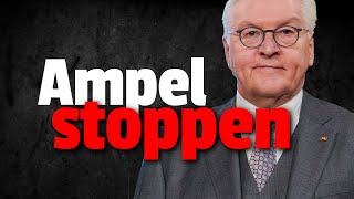 💥EILT Bundespräsident Steinmeier soll Ampel BEENDEN [upl. by Yoreel]