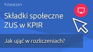 Składki ZUS społeczne  księgowanie w KPIR [upl. by Odnalro]