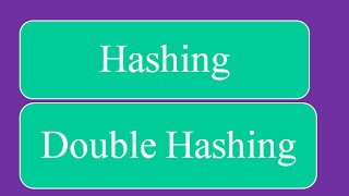 Hashing  Double Hashing Collision Resolution [upl. by Esimaj269]