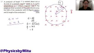 Motional EMF E  blv EMI Class 12 Physics Practice questions [upl. by Ised470]