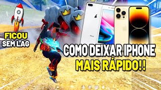 COMO DEIXAR IPHONE MAIS RÁPIDO E SEM TRAVAR NO FREE FIRE EM 2024 [upl. by Gilbertina497]