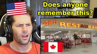 American Reacts to Canadian Restaurants That Dont Exist Anymore [upl. by Ahsinor]