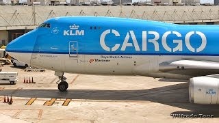 KLM Cargo 747400 Takeoff at Miami Intl [upl. by Warden299]