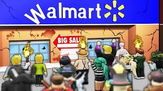 ROBLOX WALMART RAID WITH 1000 PEOPLE [upl. by Aohsoj]