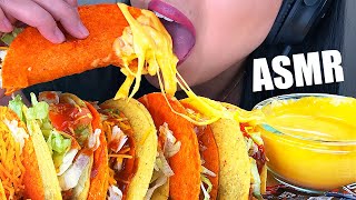 ASMR EXTRA CHEESY CRUNCHY TACOS NO TALKING Taco Bell  ASMR Phan [upl. by Cyrus]