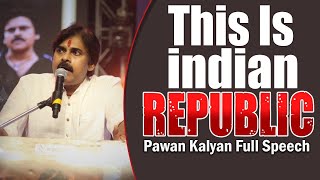 JanaSena Chief Sri Pawan Kalyan Speech without trims at Republic Pre release event  Pawan Kalyan [upl. by Oilut]