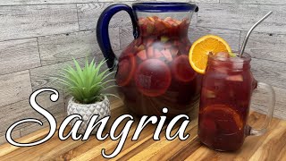 SANGRIA de frutas receta facil y sabrosa how to make Delicious Sangria [upl. by Annekahs]