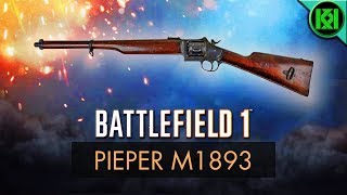 Battlefield 1 Pieper M1893 Review Weapon Guide  BF1 Weapons  BF1 Multiplayer Gameplay [upl. by Rombert]