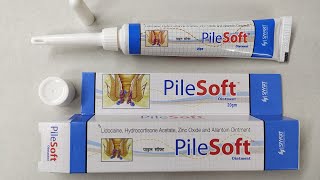 Pilesoft Ointment  Lidocaine Hydrocortisone Zinc Oxide Allantoin Ointment  Pilesoft Ointment Uses [upl. by Pryor]