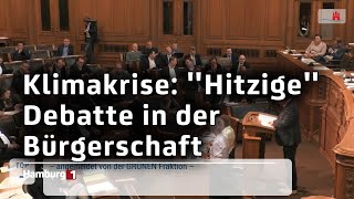 Aktuelle Stunde Bürgerschaft diskutiert über Klimakrise [upl. by Sabine]