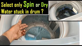 How to select Spin Dry only in Samsung washing machine  Dry only washing machine Samsung top load [upl. by Aihtnyc]