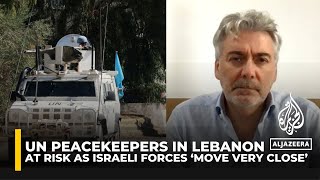 UN peacekeepers in Lebanon at risk as Israeli forces ‘move very close’ UNIFIL spokesperson [upl. by Adnar]