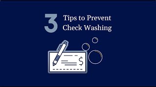 3 Ways to Prevent Check Washing [upl. by Atsirc117]