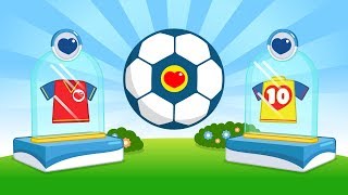 Balones de Colores de Fútbol Para Jugar ⚽  Aprende Colores y Deportes 6  Plim Plim [upl. by Menis]