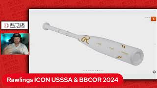 Rawlings ICON Baseball Bat Review 2024 USSSA amp BBCOR [upl. by Enerak]