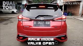 Toyota Yaris 15 XP 150 Knalpot Valvetronic Exhaust Cut Out DUAL TONE [upl. by Gisele249]