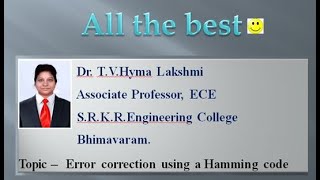 Error correction using a Hamming code [upl. by Yvette628]