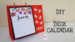 DIY Desk Calendar  How to make Desk Calendar  DIY Calendar  Handmade Calendar  Cute Calendar [upl. by Losse553]