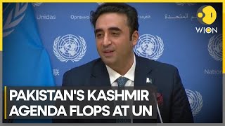 Foreign minister Bilawal Bhutto admits Pakistan unable to get UN’s attention on Kashmir  WION [upl. by Ocram]