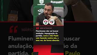 Presidente do Fluminense criticou muito a postura do São Paulo shorts [upl. by Roeser]