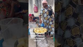 Most popular street corner food in Dar es Salaam Tanzania streetfood [upl. by Gnem]