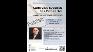 Achieving Success for Publishing in RSAP and other international journals [upl. by Limemann]