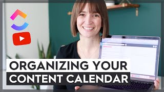 How to Create an Editorial Calendar Using ClickUp YouTube Workflow Example [upl. by Kapeed]